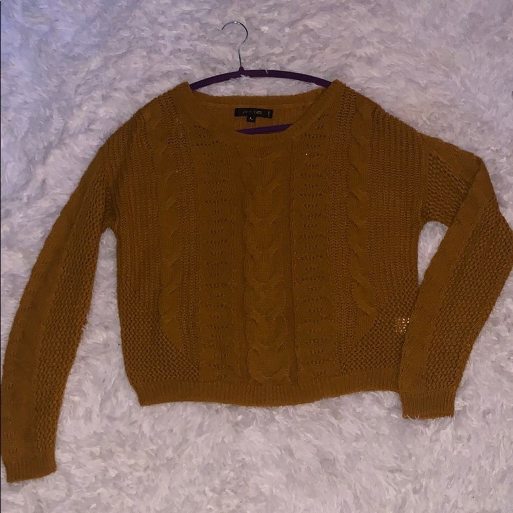 mustard color sweater